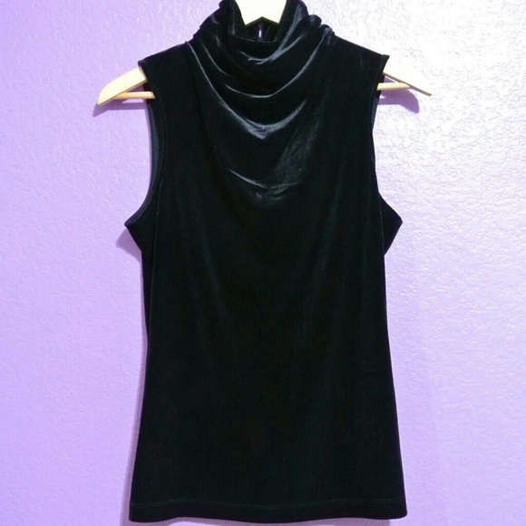NWOT velvet turtleneck top