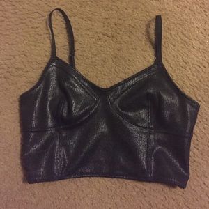 Express Black half top