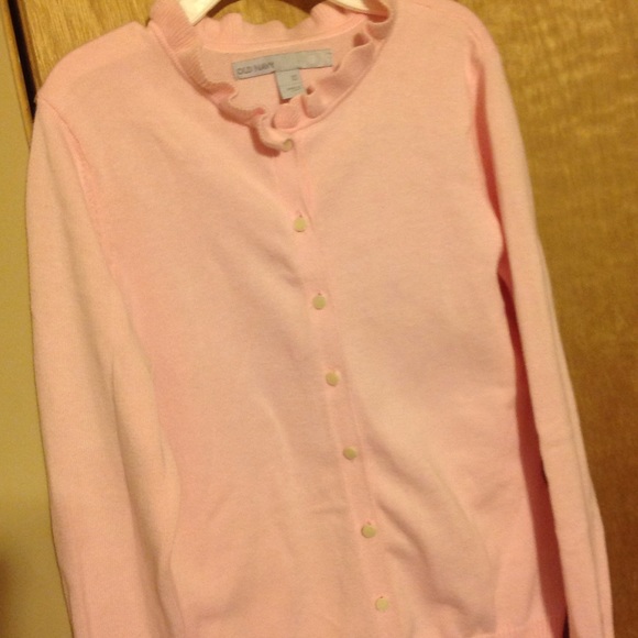 Light pink button up sweater