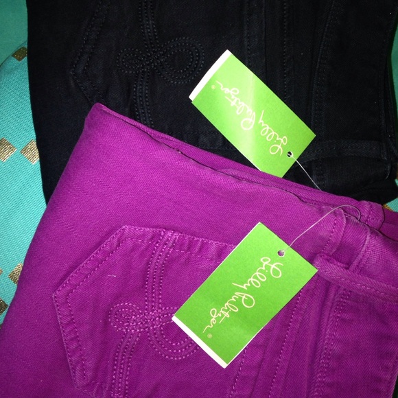 2 pair of lilly pulitzer skinny jeans - Picture 1 of 4