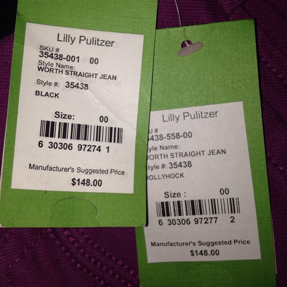 2 pair of lilly pulitzer skinny jeans - Picture 2 of 4