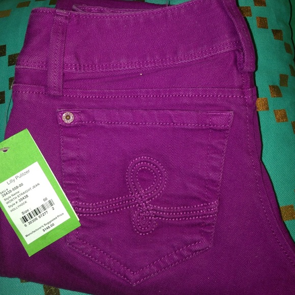 2 pair of lilly pulitzer skinny jeans - Picture 3 of 4