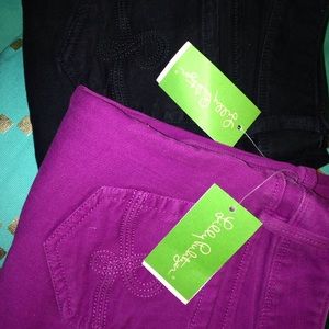 2 pair of lilly pulitzer skinny jeans