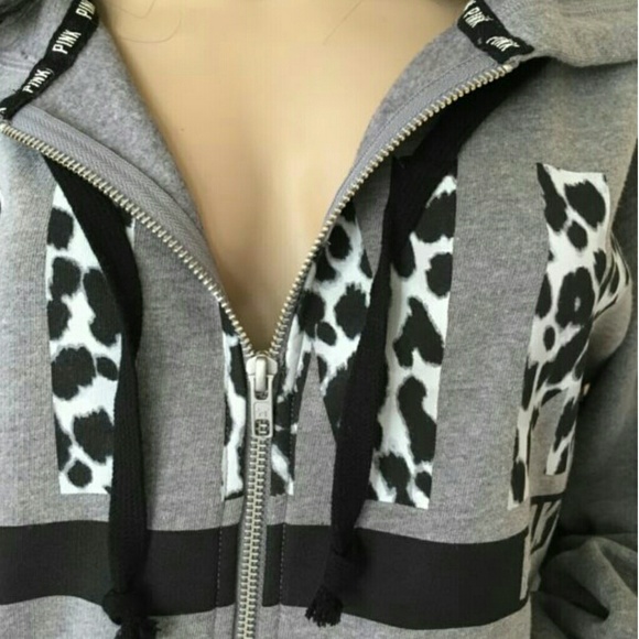 Pink sweat hoodie with Leaporad print PINK LOGO - Picture 2 of 4