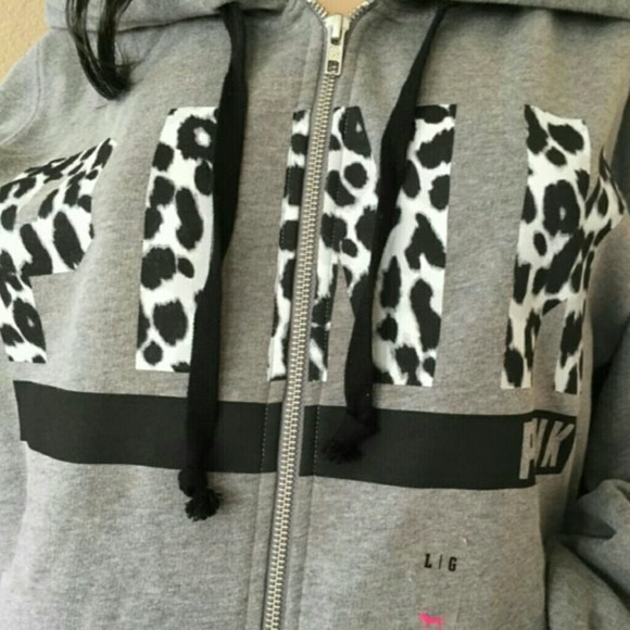 Pink sweat hoodie with Leaporad print PINK LOGO - Picture 3 of 4