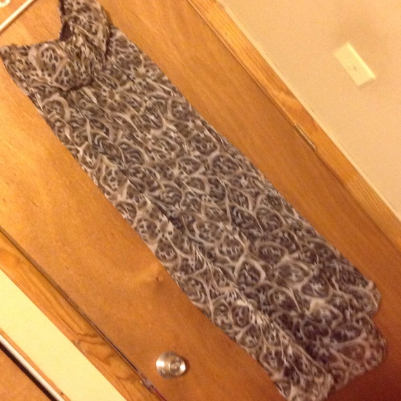 Long silky feeling leopard dress