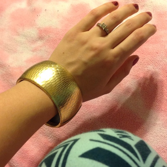Gold and silver bangle bracelets