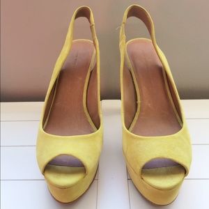 Suede slingback pumps