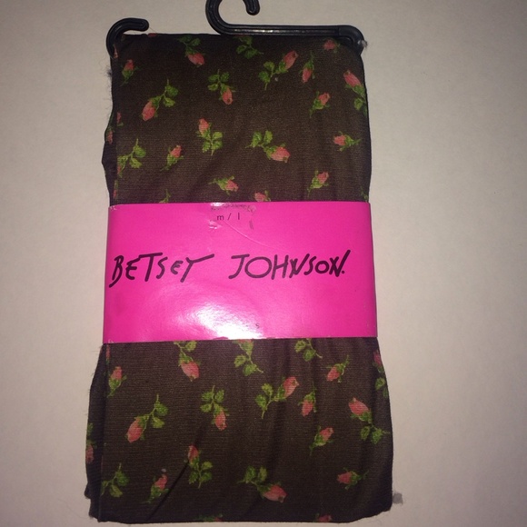 Betsy Johnson floral tights