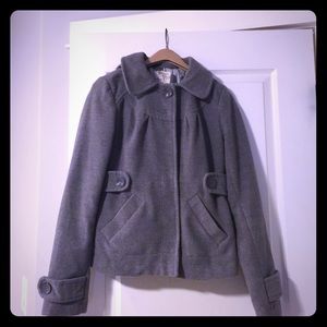 Tulle grey hooded jacket