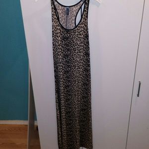 Leopard maxi dress