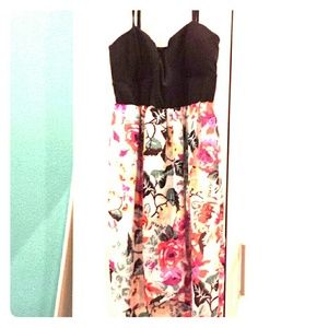 Hi - low floral dress