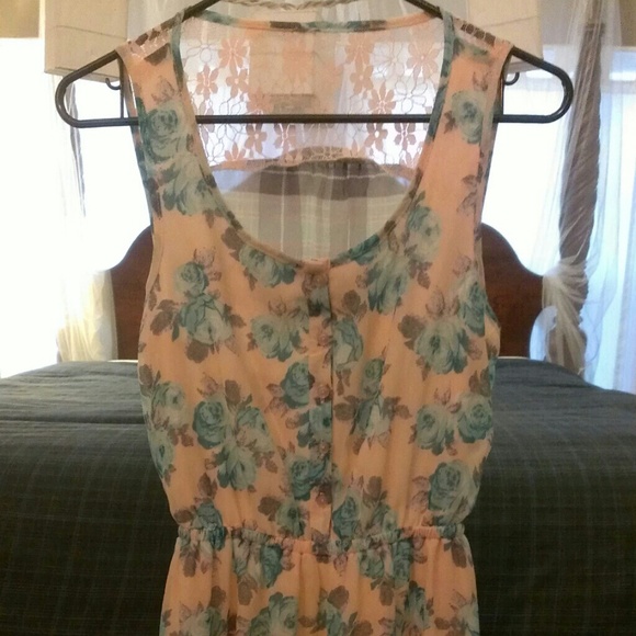 Floral Sun Dress w/open back