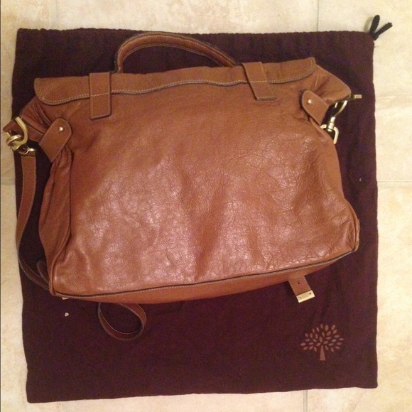 Mulberry Alexa Satchel Bag Oak Brown - Picture 2 of 4