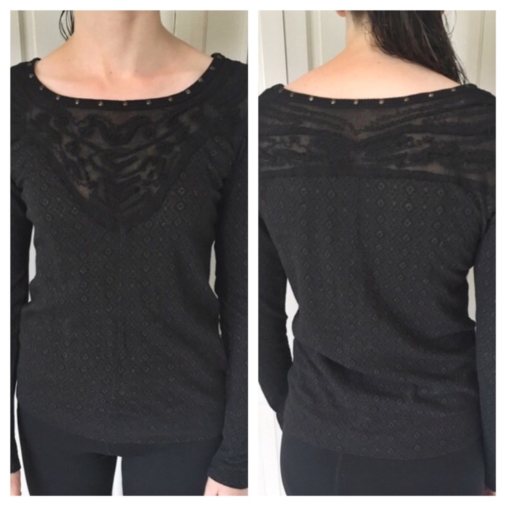 {Free People} Fitted Long Sleeve Top