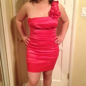 Pink one should short dress