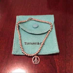 Tiffany peace beaded bracelet