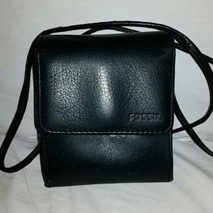 Fossil Black Leather Purse