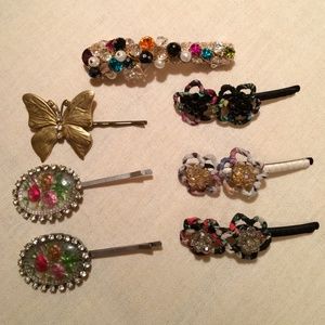 Anthropologie barrette lot (7 total)