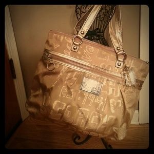 Coach Poppy Glam bag in gold