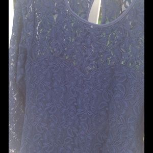 Alice & You Blue Lace Fitted Dress NWOT
