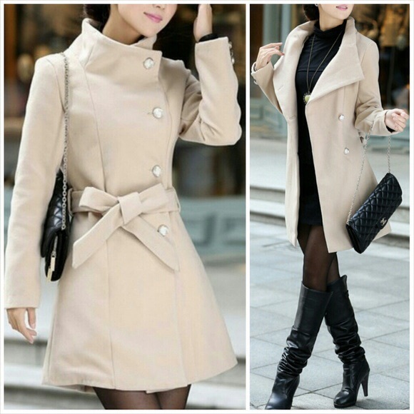 Beige long coat
