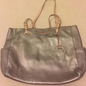 Leather Michael Kors handbag