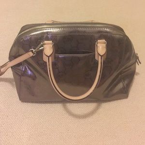 Silver Metallic Monogram Michael Kors handbag