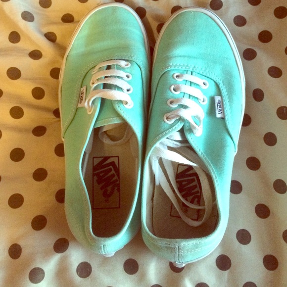 Blue vans shoes