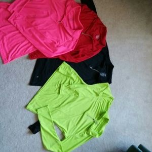 4 Danskin long sleeve shirts