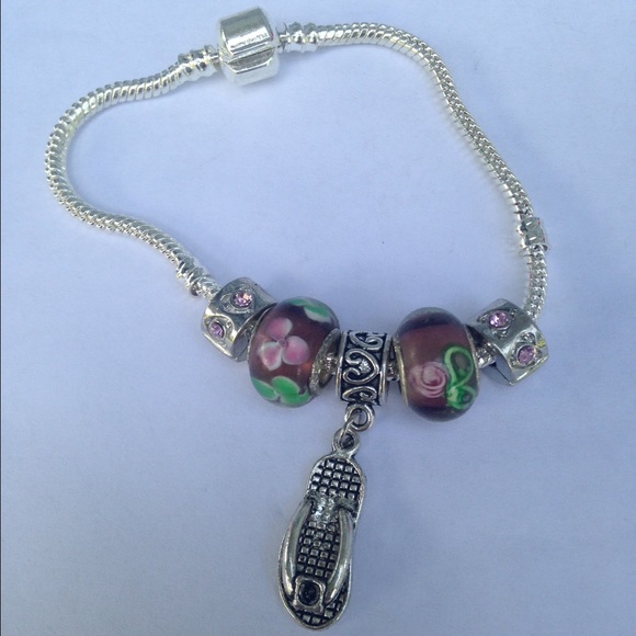 SALE Flip Flop European Bracelet - Picture 3 of 4