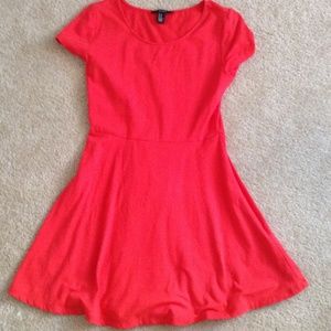 Red/orange skater dress