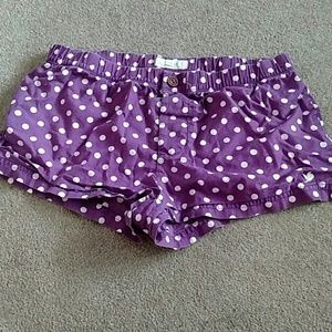 Aerie purple polka dot shorts