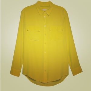 Green Equipment Signature silk blouse