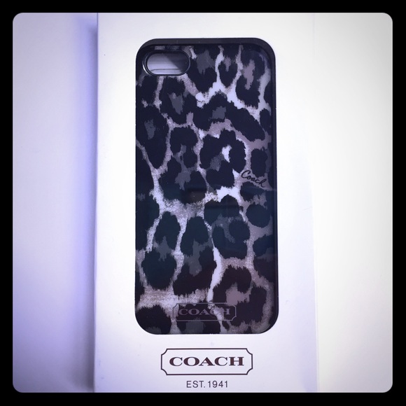 Brand new Coach leopard iPhone 5 case!