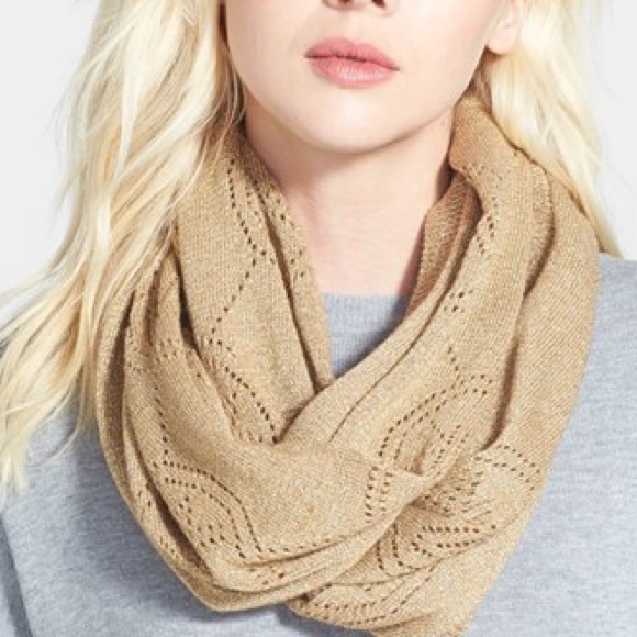 Michael Kors Accessories - NWT Michael Kors MK Logo Camel Infinity Scarf