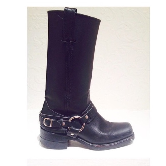 Black Frye Harness boots