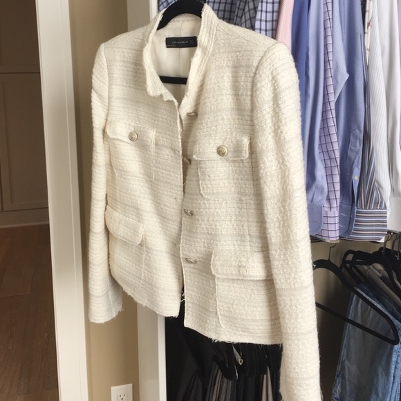 Zara winter white jacket