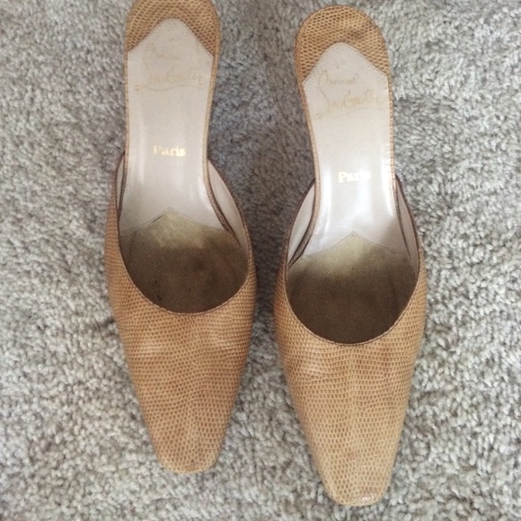 Leather Christian Louboutin Kitten Heels 36