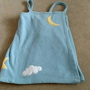 Velcro fleece bath robe