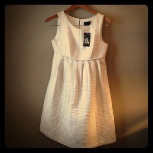 Max & Cleo Textured White Dress NWT