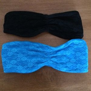 VS Pink Lace Bandeaus