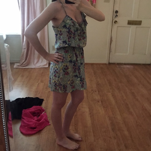 Parker Floral Ruffle Mini Romper Racer Back - Picture 3 of 4