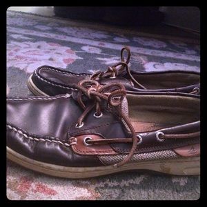 Brown leather Sperry Top-Siders Sz 8