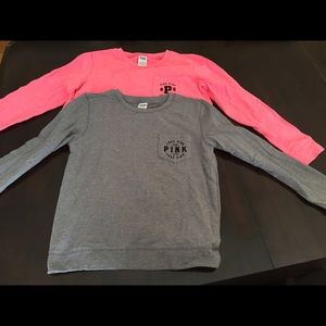 Pink and gray pink shirts small 1 nwot 1 worn once