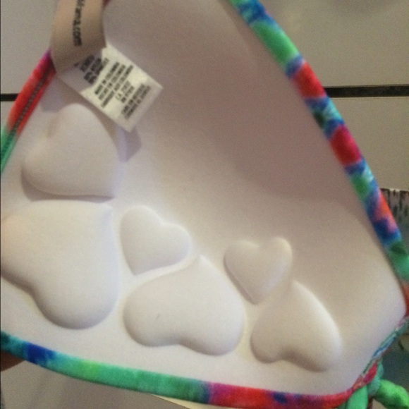 Multicolored push-up bikini top - Picture 2 of 4