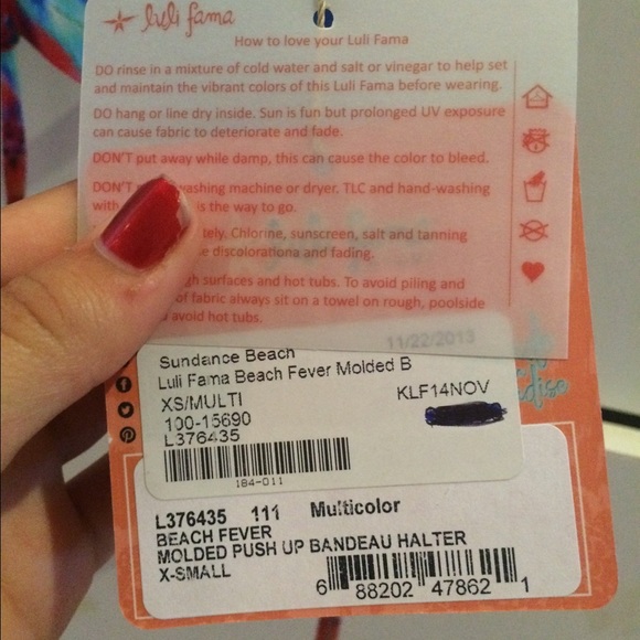 Multicolored push-up bikini top - Picture 3 of 4