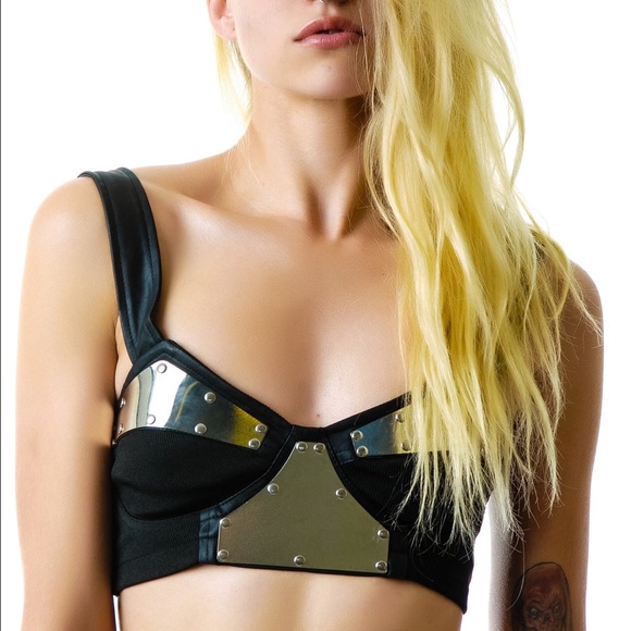 UNIF metal bustier NWT