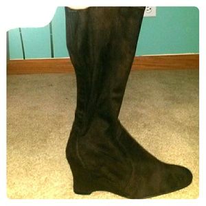 REDUCED--Georgebrownwedgeboots