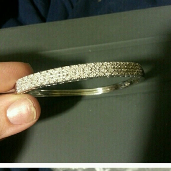 Mother of pearl jewelry and sterling silver bangle